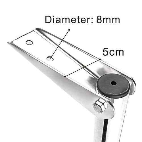 4 Step Ladder Stainless Steel Telescoping Extendable Ladder 600 Pound Capacity for Marine Yacht/Swimming Potoon Ladder