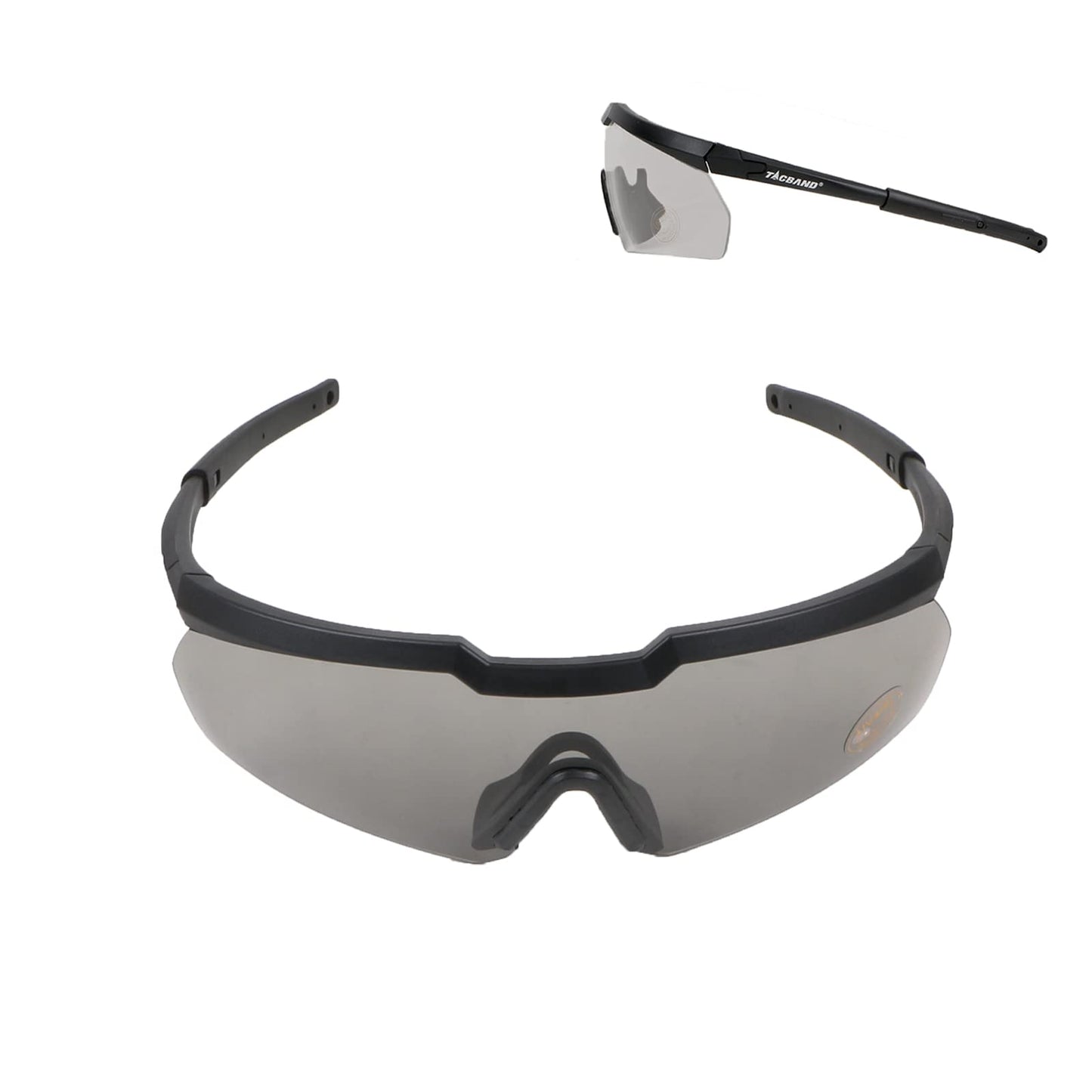 TACBAND Hunting & Shooting Safety Glasses, Eye Protection for Gun Range, Anti-Fog UV Clear Safety Glasses with Flexible Frame