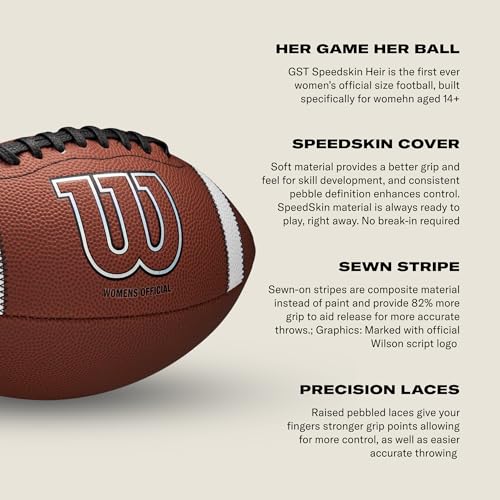 WILSON GST SpeedSkin Heir Football - Brown, Women's Size