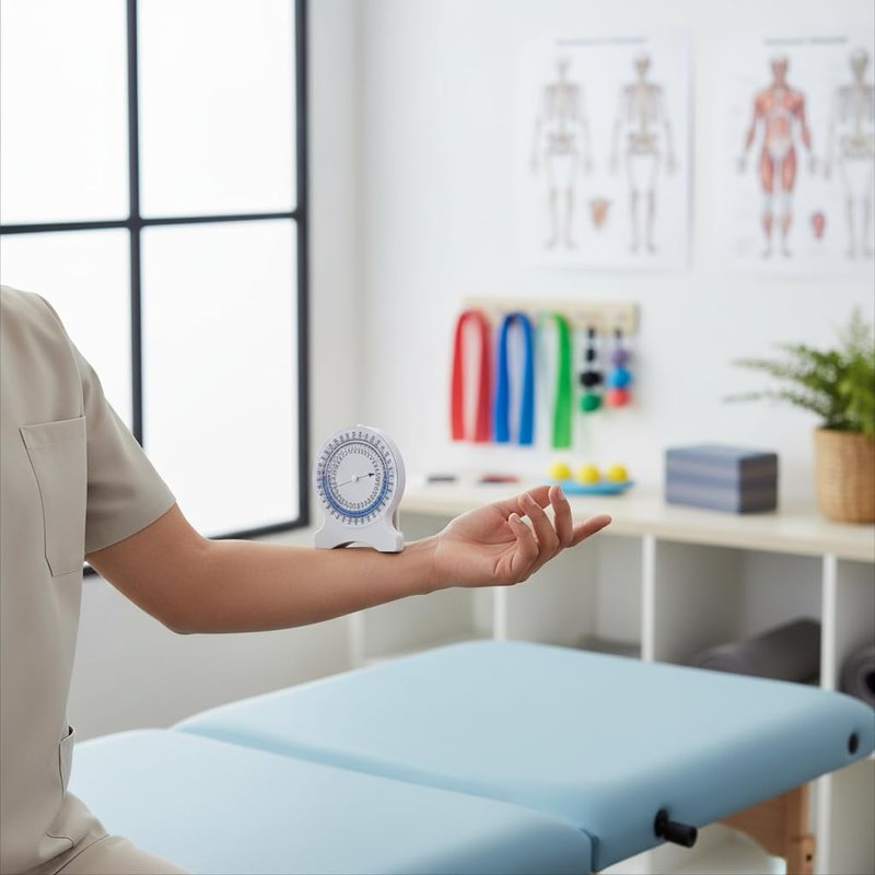 Inclinometer Gauge for Physical with Non Leak Bubble Accurate Measurements 0-360 Degrees Range of Motion Tool for Neck Shoulder Back Joint Mobility Assessment