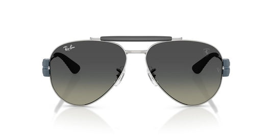 Ray-Ban RB3762M Sunglasses, Silver/Grey Gradient, 58 mm