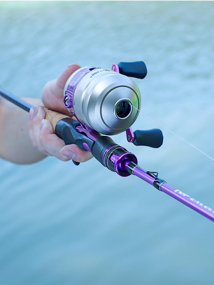 Sougayilang Spincast Reel & Fishing Rod Combo - 5'9" Durable Carbon Rod, Quickset Anti-Reverse Reel | Perfect for Anglers