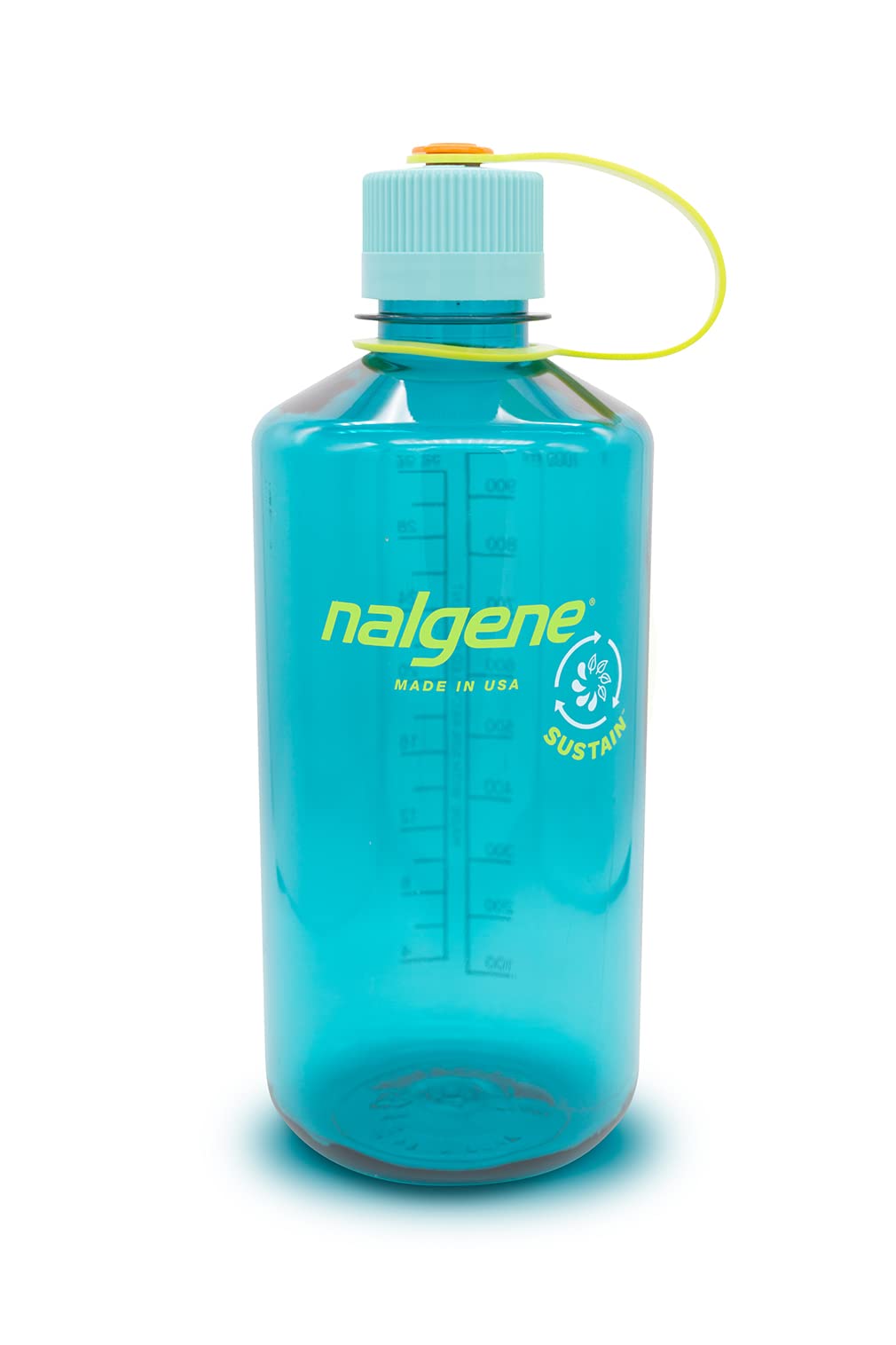 Nalgene Sustain Tritan BPA-Free Water Bottle Made with Material Derived from 50% Plastic Waste, 32 OZ, Narrow Mouth