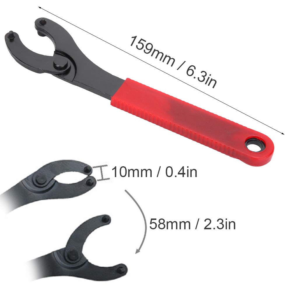 Kuuleyn 2Pcs Bottom Bracket Tool,Bicycle Center Shaft Removal Tool, Eight Character Wrench Mountain Bike Bottom Bracket Tool Flywheel Locking Ring for Biking Cycling