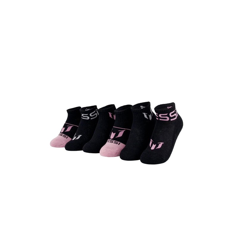 Messi Boys' Lifestyle Ankle Socks, 6-Pack, Soft & Stretchy, Comfortable