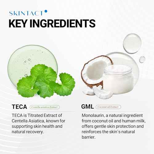 SkinTact Liquid Bandage with Centella Asiatica Extract & Glyceryl Monolaurate ? Long-Lasting Waterproof, Transparent Coverage for Minor Cuts & Scrapes, Keep in First Aid kit, 0.3 oz