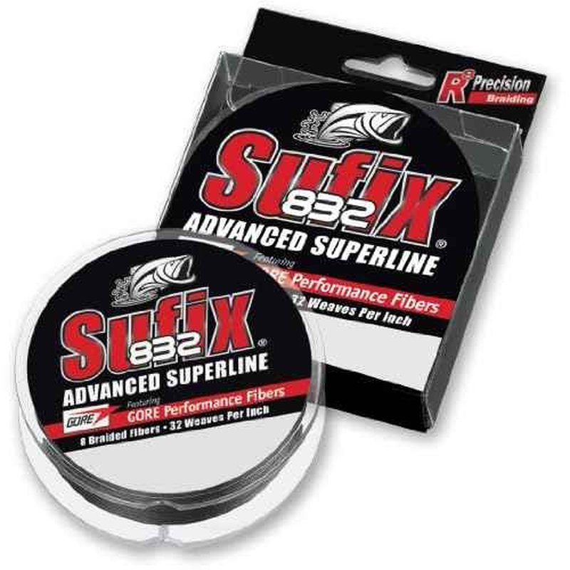 Sufix 832 Advanced Superline Braid, Hi-Vis Yellow, 20-Pound/600-Yard Spool