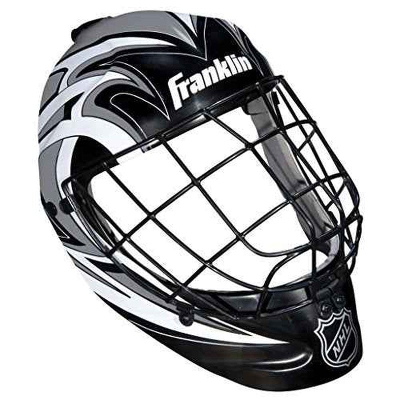 Franklin Sports NHL Youth Knee Hockey Goalie Pads + Helmet Set - Kids Knee + Mini Hockey Goalie Gear + Equipment - (2) Leg Pads, Catch Glove, Blocker + Mask Included