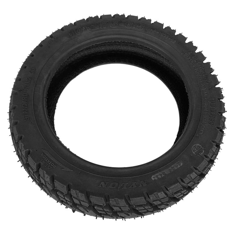 GLDYTIMES 10x2.75 Tubeless Off-Road Vacuum Tire, 10x2.75-6.5 10 Inch, Fits Speedway Dualtron Joyor Titan Segway Gotrax Mten3 Okai Beetle Hitway H5 Electric/Gas Scooter balance Scooter