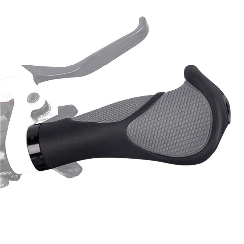 Yakamoz Bike Grips Handbars Comfort Soft Rubber Bicycle Handle Bar Grip with Anti-Slip Locking Ring fits 22.2mm Handlebar for MTB BMX Road Mountain Bike