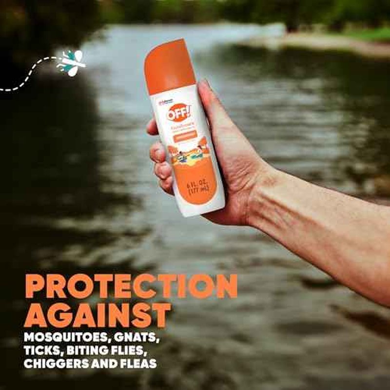 OFF! FamilyCare Insect & Mosquito Repellent Spritz, Unscented Bug spray with Aloe-Vera, 7% Deet, 6 oz (Pack of 12)