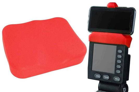Vapor Fitness Red Phone Holder and Silicone Seat Cover Combo Designed for The Concept 2 Rowing Machine and PM5 Monitor