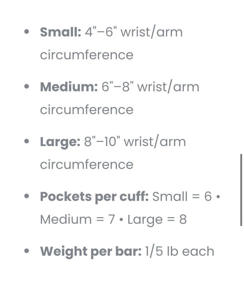 W8FIT Adjustable Wearable Wrist Arm Weights for Walking, Fitness, and Physical Therapy (3 LBS SET 1.5 LBS each) MEDIUM