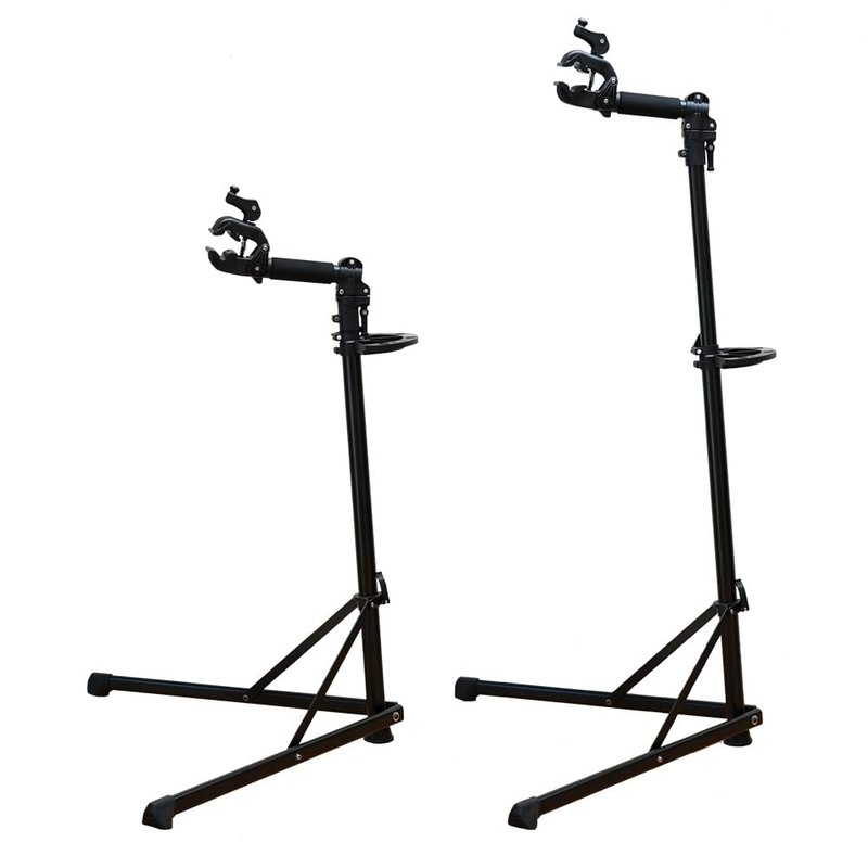 BV Mechanic Bike Repair Stand - Bicycle Workstand with Adjustable Height for Standard, Mountain, and Road Bikes (Tool Plate Included)