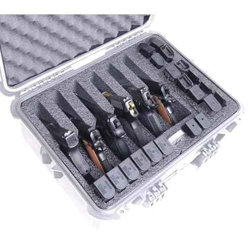 Case Club Foam Only to Fit Apache 4800 (Harbor Freight) - 6 Pistol & Accessory Foam Set