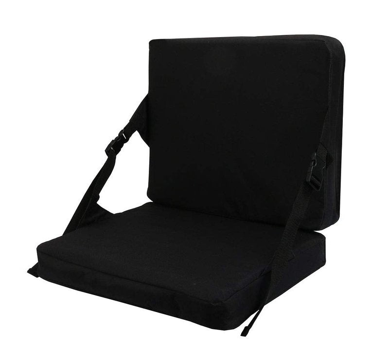 KIMI HOUSE Indoor & Outdoor Folding Chair Cushion Without Back Support, Foldable Portable Stadium Seat,Chair Cushion for Sports Events, Outing, Travelling，Hiking, Fishing