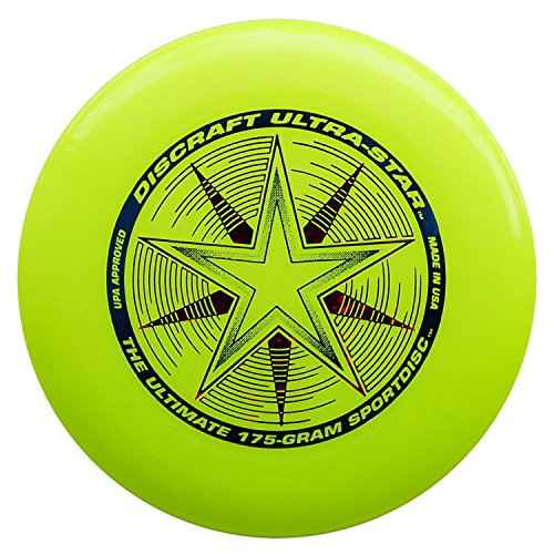 Discraft Ultra-Star 175g Ultimate Frisbee Sport Disc (6 Pack) Yellow