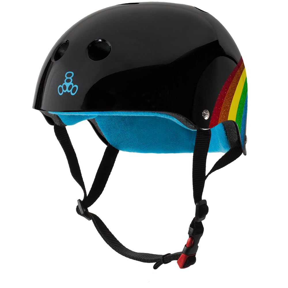 Triple Eight Certified Sweatsaver Helmet for Skateboarding, BMX, Roller Derby, Roller Skating, Inline Skating, Scooter and Bike