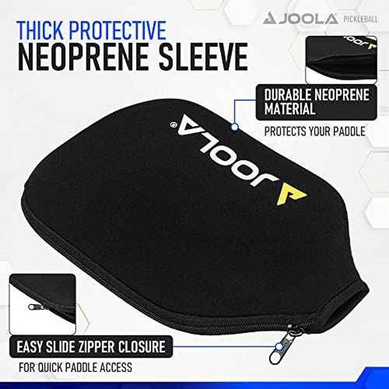 JOOLA Pickleball Paddle Cover - Neoprene Sleeve for JOOLA Paddles - Pickleball Accessory and Gift - Padded Foam Storage Case Protects Pickle Ball Rackets