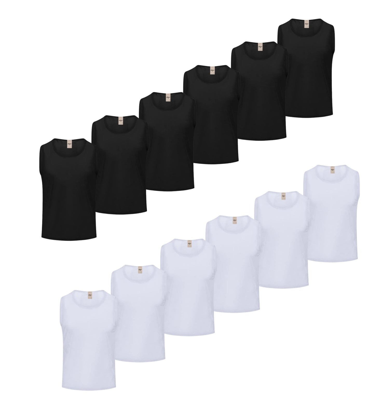 imflyker Pinnies Scrimmage Vest Pennies Practice Jerseys Penny for Youth Adult Team Basketball, Soccer, Football, Volleyball (6 Black + 6 White)