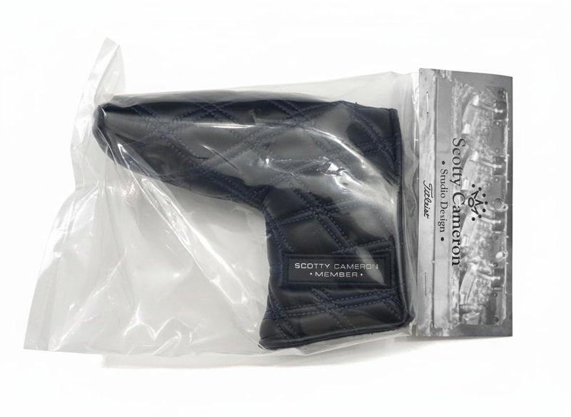 New SCOTTY CAMERON 2024 Club Cameron Blade Leather Headcover - 100% Authentic (Cover ONLY), BLACK/BLUE