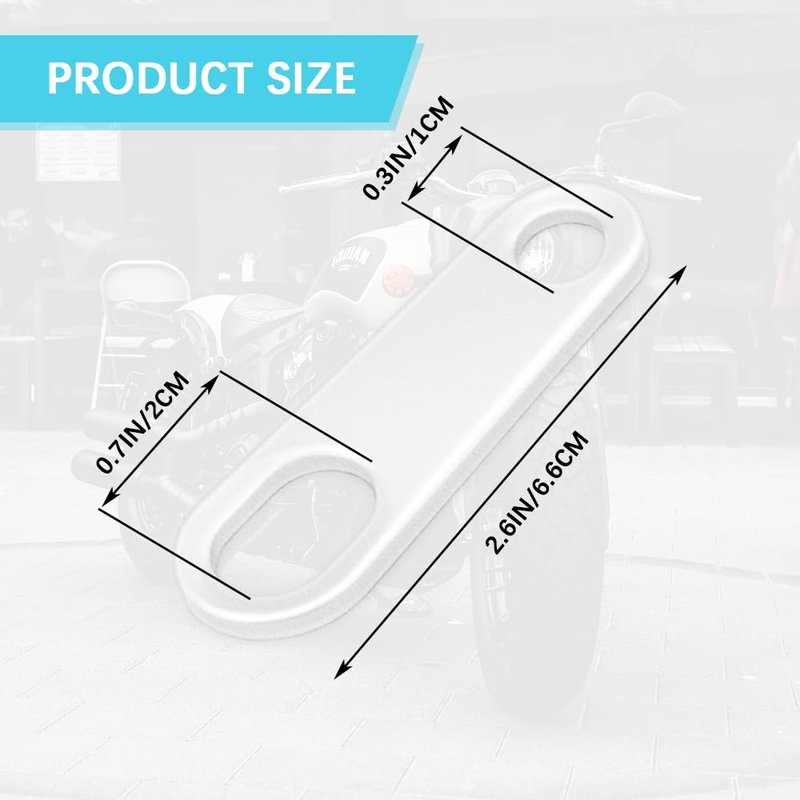 HQRNYP 2PCS Motorcycle Rear Turn Signal Mounting Bracket, Motorcycle Lamp Bracket, Straight 10mm Turn Signal Mounting Holder, Indicator Light Relocation Holder for Scooter ATV (Silver/Straight)