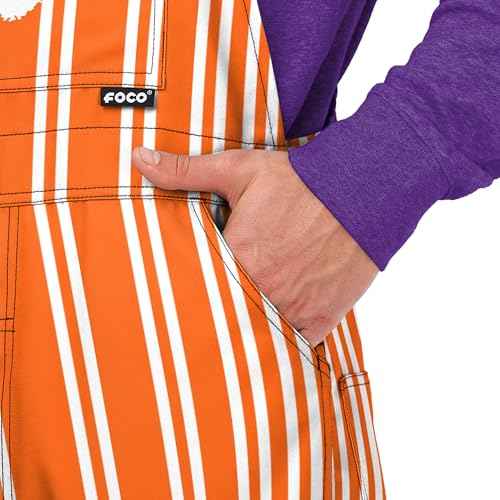 FOCO NCAA mens Ncaa College Team Logo Sideline Spirit Bib Overalls
