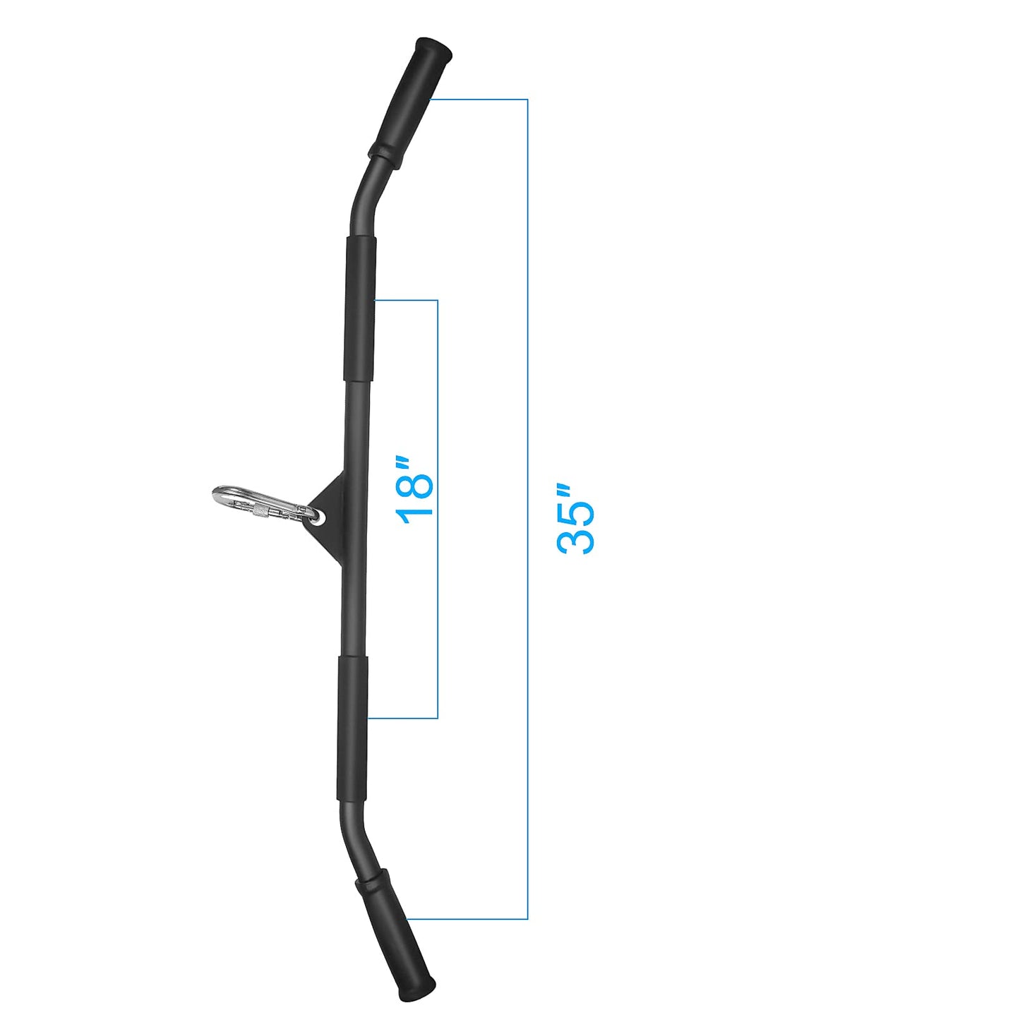 Luwint Lat Pull Down Bar, Pulldown Handle with Wide and Close Grips, Cable Machine Attachments and Pulley Exercise Equipment, 39 Inch