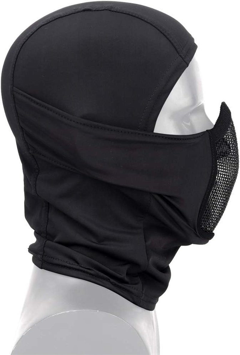 Tactical Full Face Mask | Balaclava Cap for Motorcycle & Airsoft | Metal Mesh Hunting Gear