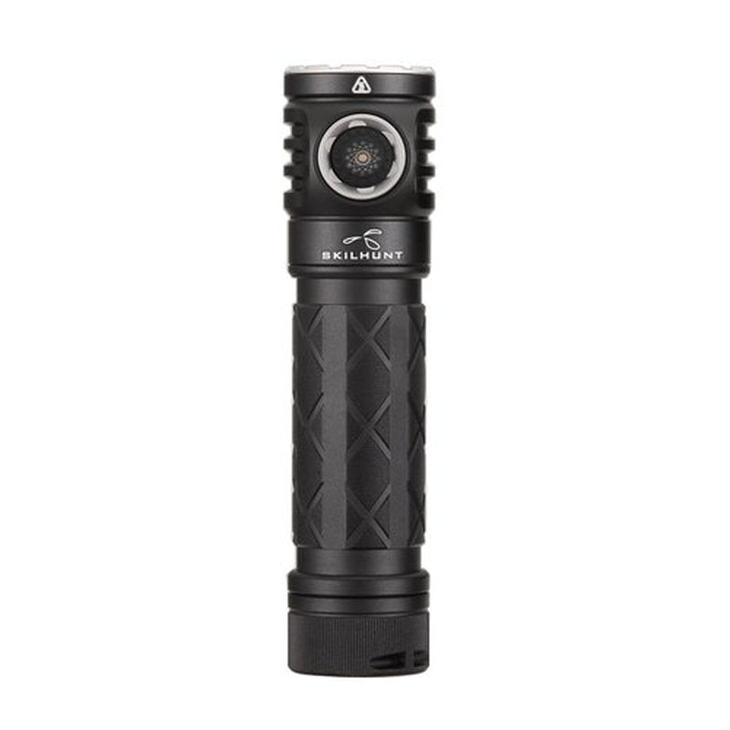 EC200 Powerful EDC 2250 lumens USB-C Rechargeable LED Flashlight - Lightweight, Compact Mini Pocket light Home use Camping Hiking Running Waterproof Outdoor Sports Hands-Free (Cool White 6500K, Black)