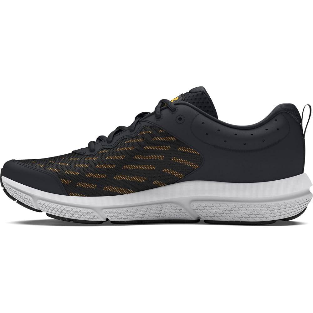 Under Armour Men's Charged Assert 10, (008) Black/Black/Taxi, 8, US