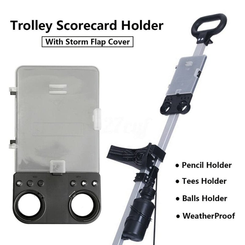 Golf Cart Scorecard Kit Holder Score Card Trolley Easy Carry Score Card Keeper Easy Install