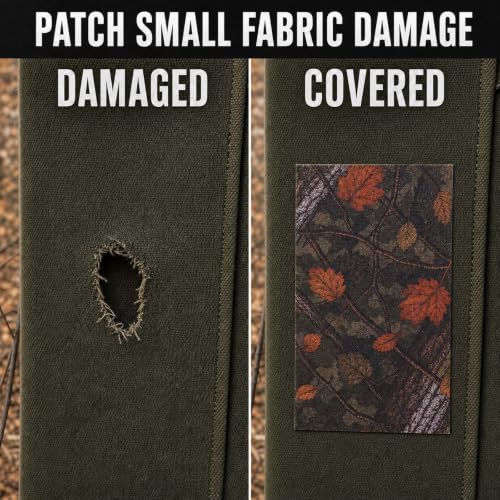 Camo-2 Hunting Blind Repair Tape 4-inch Wide Self-Adhesive Fabric Patch Kit