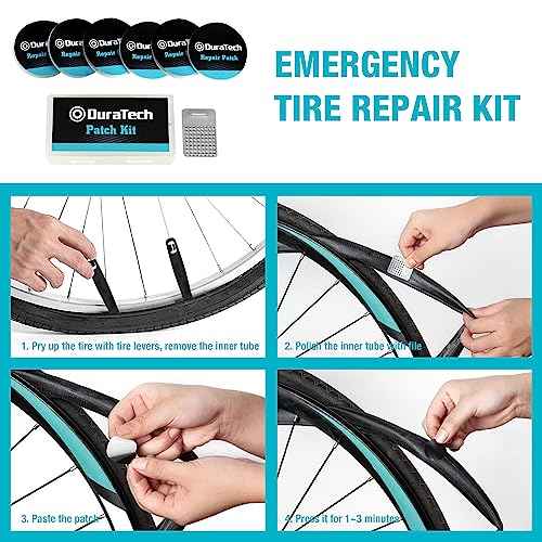 DURATECH 40 Pieces Bike Repair Kit, Complete Bicycle Tool Kit with Storage Case, Bike Tools for Mountain & Road Bikes ? Chain, Tire, Brake, and Pedal Maintenance Set, Great Gift for Men, Women