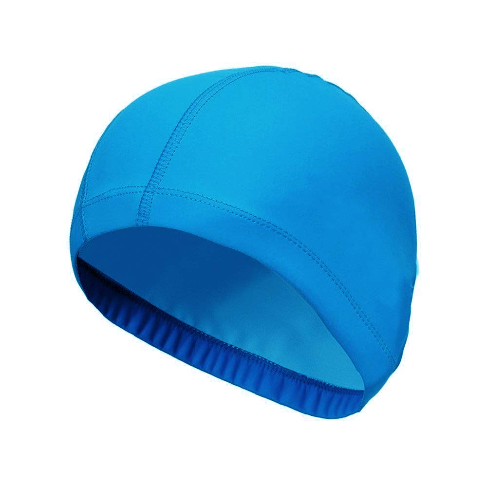 SUNTRADE 4-Pack Man Women Pure Color Nylon Spandex Fabric Swim Cap Swimming Cap Bathing Cap