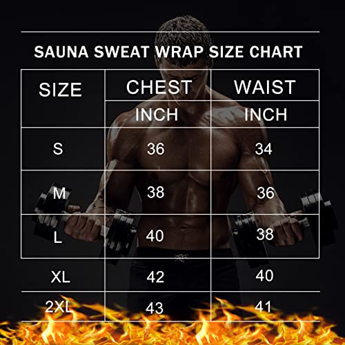 Sauna Suit Shirt for Men Weight Loss Exercise Workout Sauna Sweat Vest Waist Body Shaper Slimmer Trainer XXL