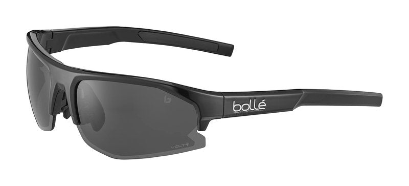 bollé BS004003 Bolt 2.0 S Rectangular Sunglasses, Black Shiny - TNS