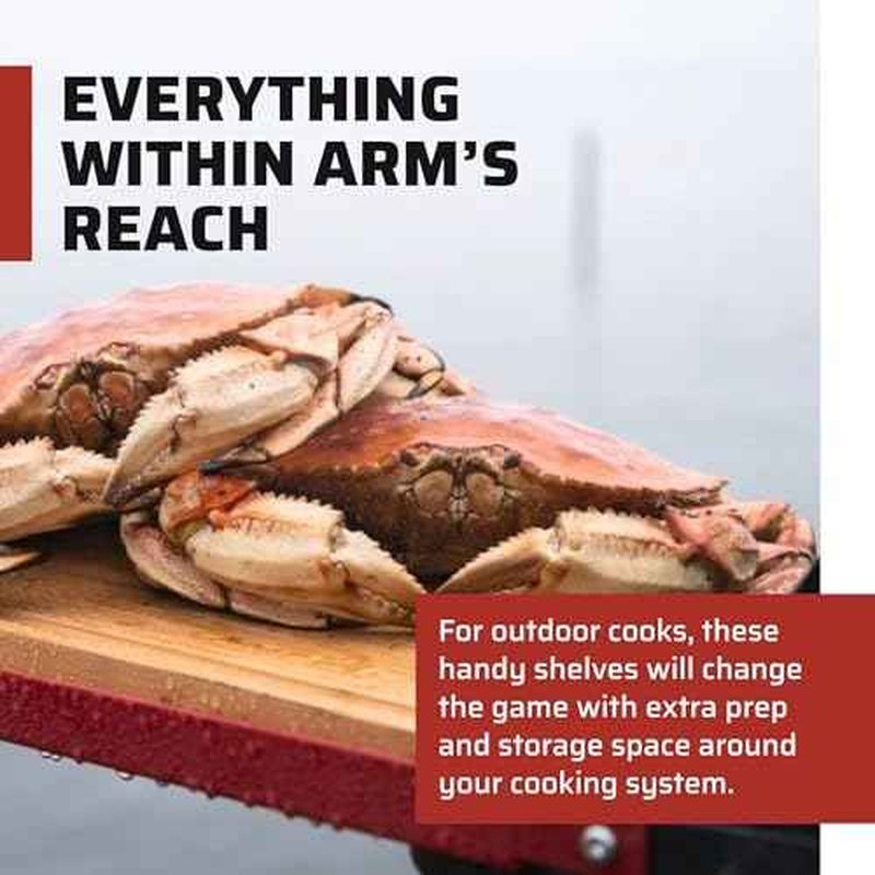 Camp Chef Folding Side Shelf Set for 2 Burners