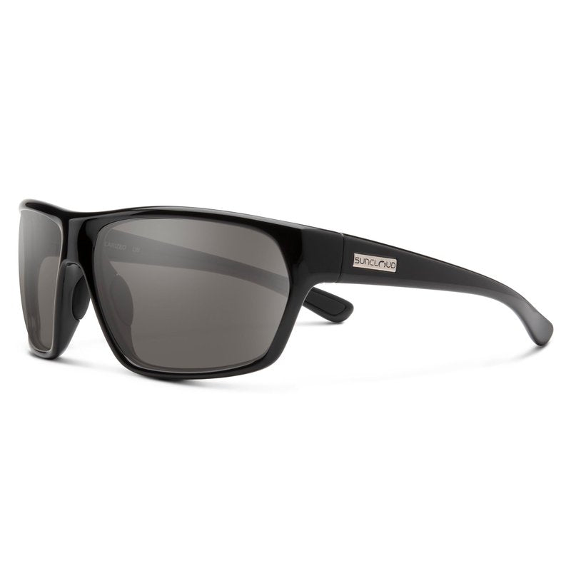 Suncloud Boone Polarized Sunglasses, Black/Polarized Gray
