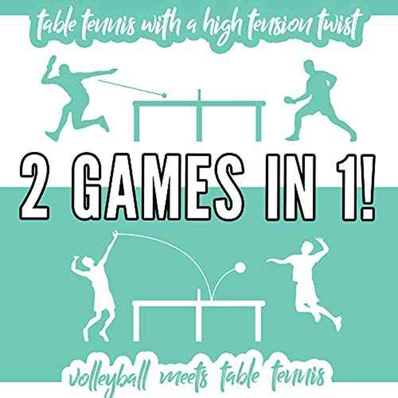Franklin Sports Spyder Pong Tennis - Table Tennis, Volleyball + 4 Square - Includes Net, Table, Paddles + Ball