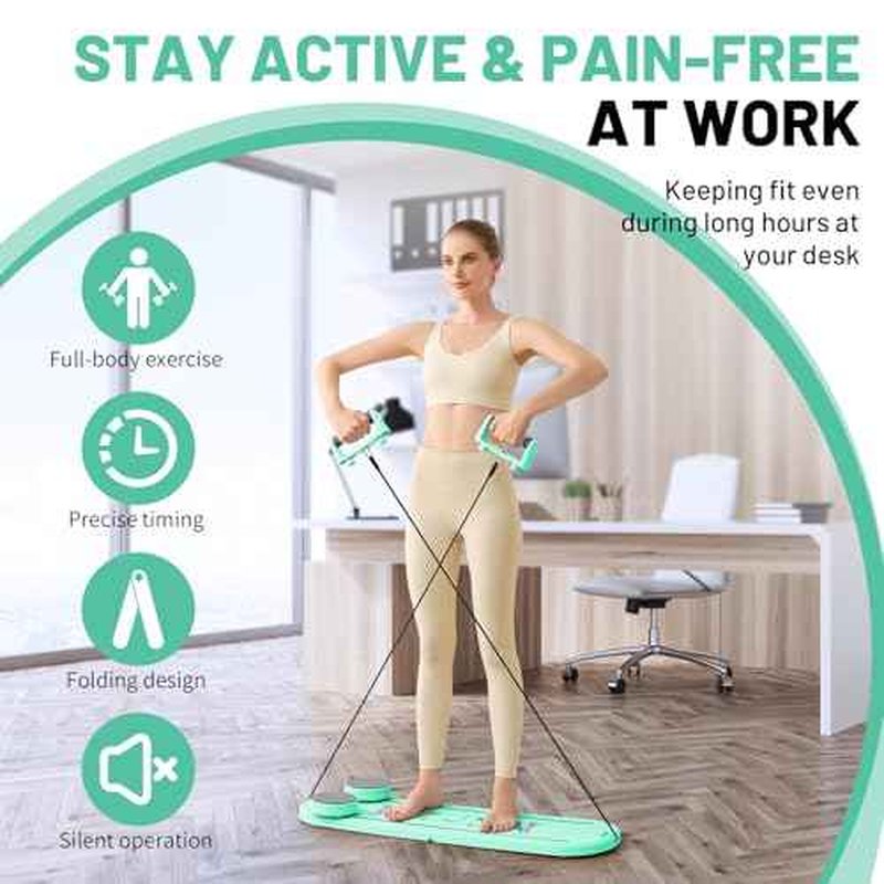 Pilates Board, Newest 7-in-1 Multi-Purpose Portable Pilates Reformer Machine for Home, Foldable at Home Pilates Kit, Pilates Board for Home Workout Fitness Exercise,Abs