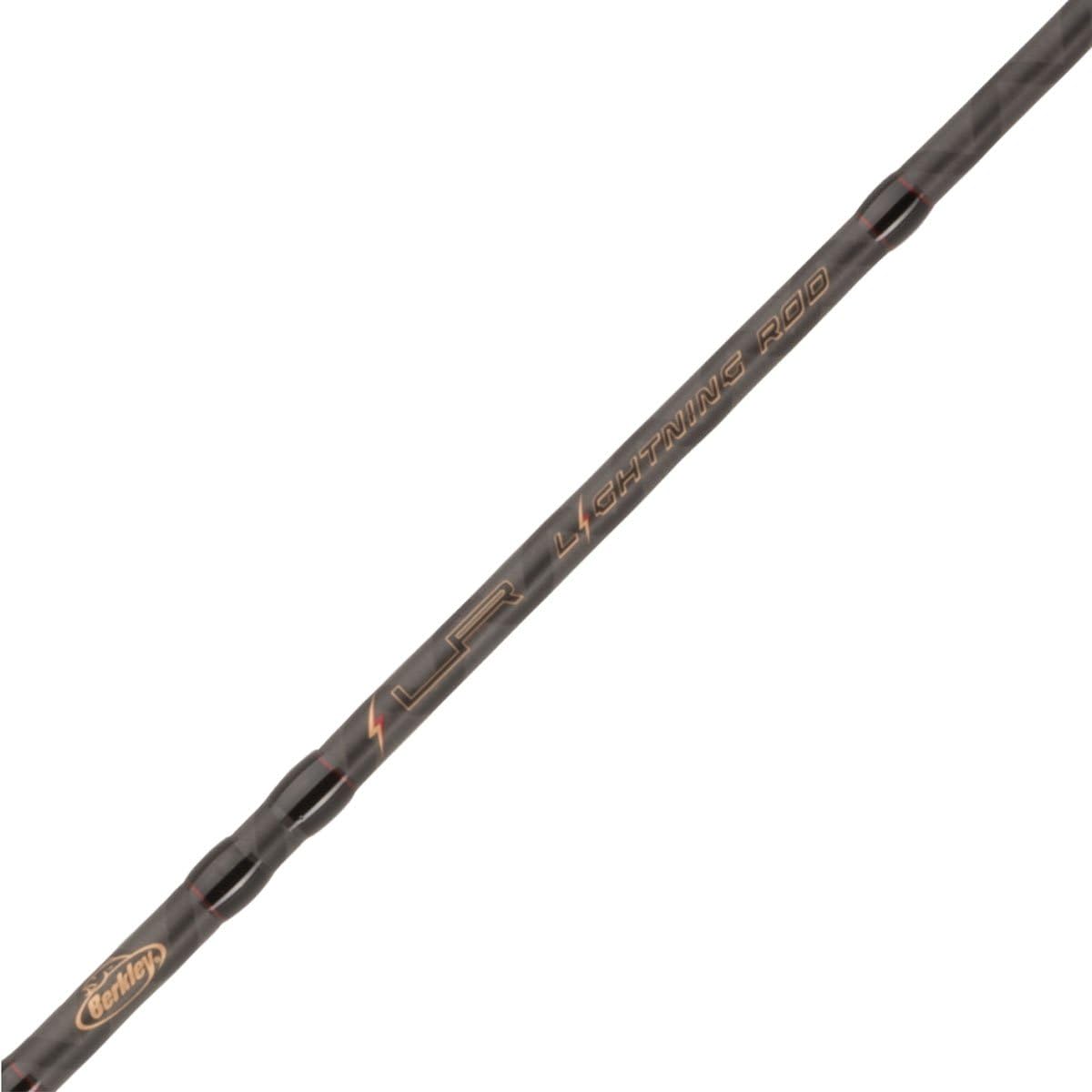 Berkley 6'6" Lightning Rod Casting Rod - Medium Power, Moderate Fast Action, 8-14lb Line Rating | 1-Piece Design
