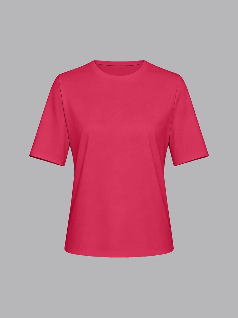Women's Casual Loose Round Neck T-Shirt - Comfortable Summer Sports Top