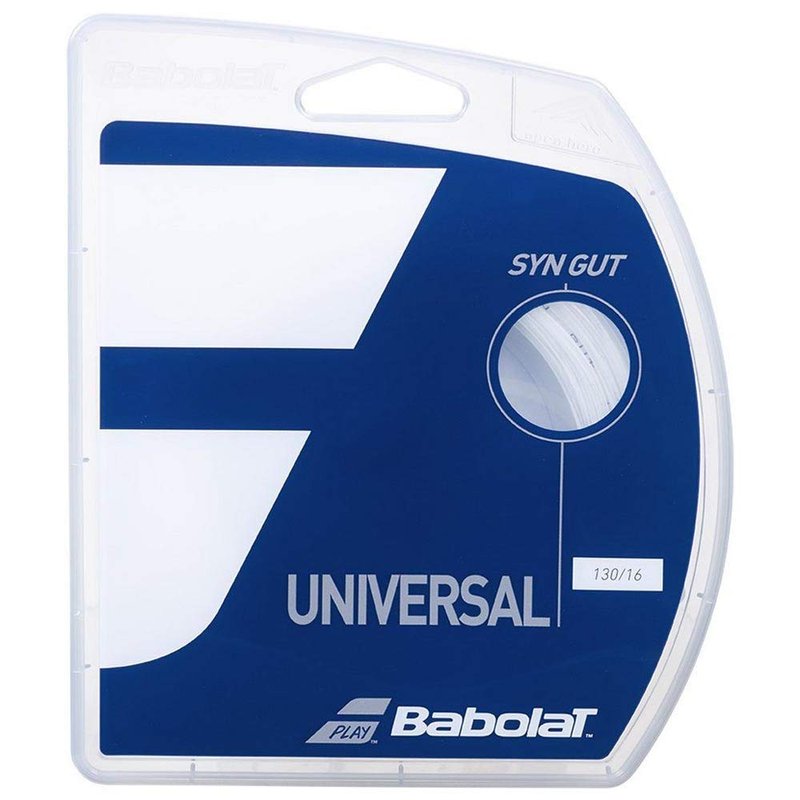 Babolat Unisexáû Adult's Synthetic Gut Saitenset 12m - Wei▀ Tennis String, White, 1.25