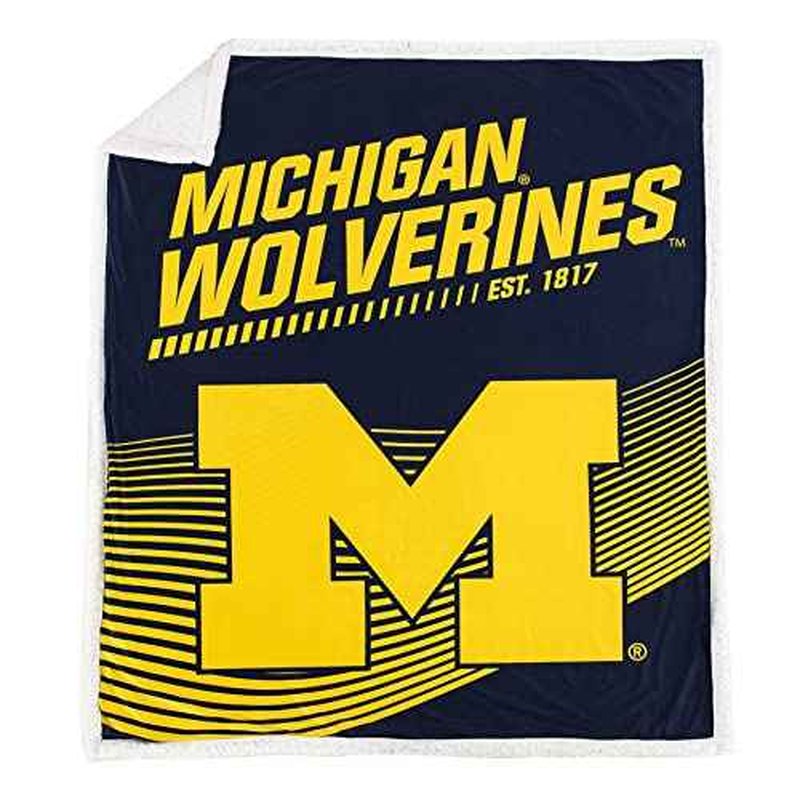 Northwest NCAA Unisex-Adult Mink Sherpa Throw Blanket