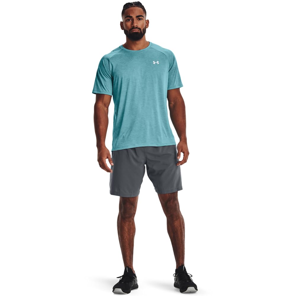 Under Armour Men's Tech 2.0 Short-Sleeve T-Shirt, Cloudless Sky (404)/White, 4X-Large Tall