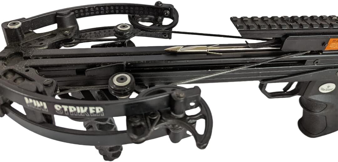 Mini Striker Fishing Crossbow - Self-Cocking Design with 4 Steel Bolts | Compact Size & Easy to Use