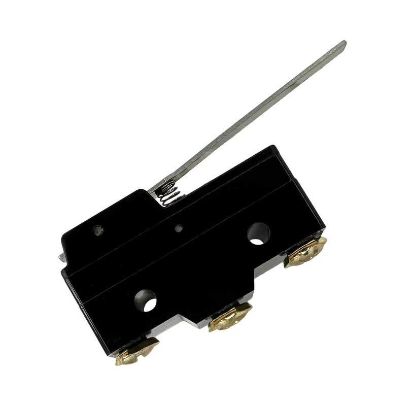 Automotive Authority 3-Terminal Micro Switch Replacement for EZGO, Cushman Electric Golf Carts (1971-1981), Snap Action, 15A, 250VAC - 3 Terminal, SPDT, Straight Long Arm Lever-Type Switch, Black