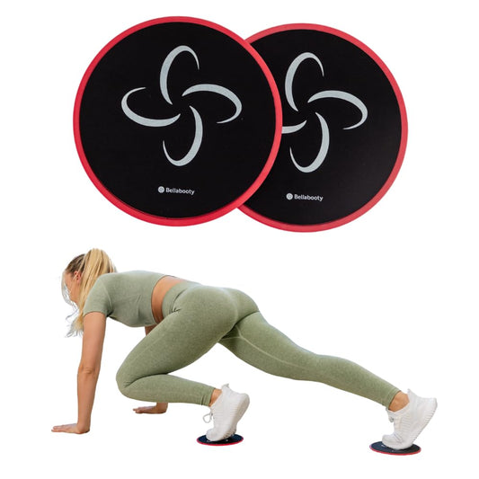 Bellabooty Sliders for Working Out - Low-Impact, High-Intensity Core Workout Equipment - Exercise Sliders for Carpet, Hardwood, or Tiled Floors