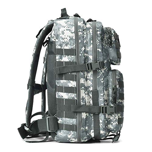 REEBOW GEAR Military Tactical Backpack Large Army 3 Day Assault Pack Molle Bag Backpacks (ACU Camo)